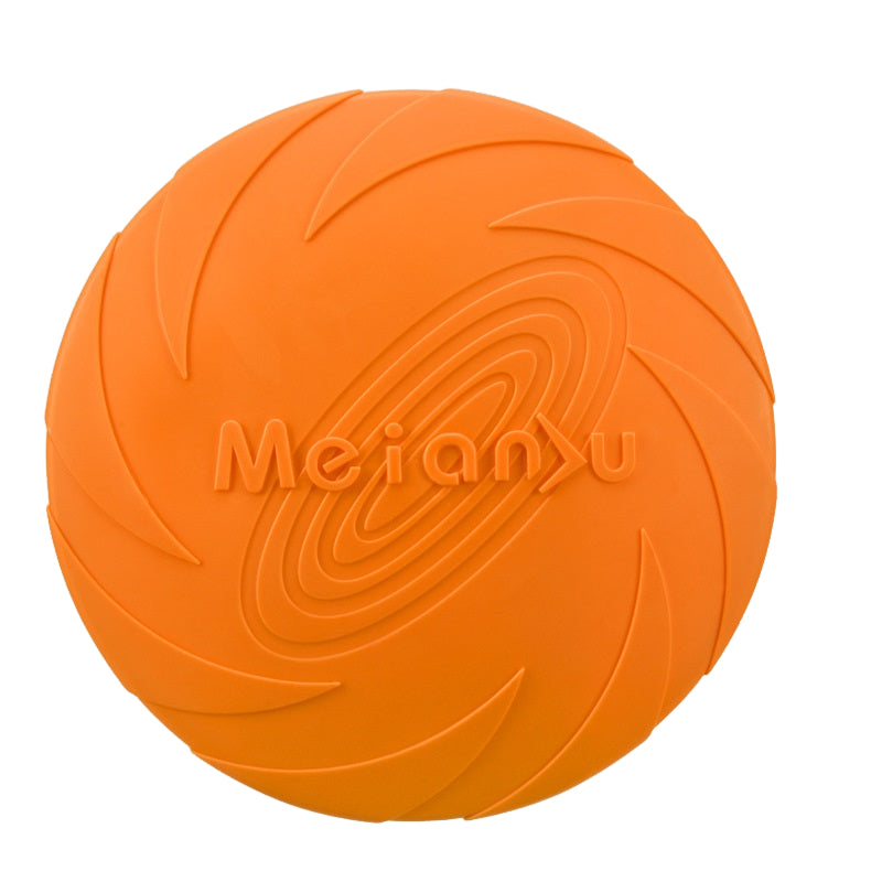 1x TPR Frisbee Dog Flying Disc Chasing Retrieving Chew Toy