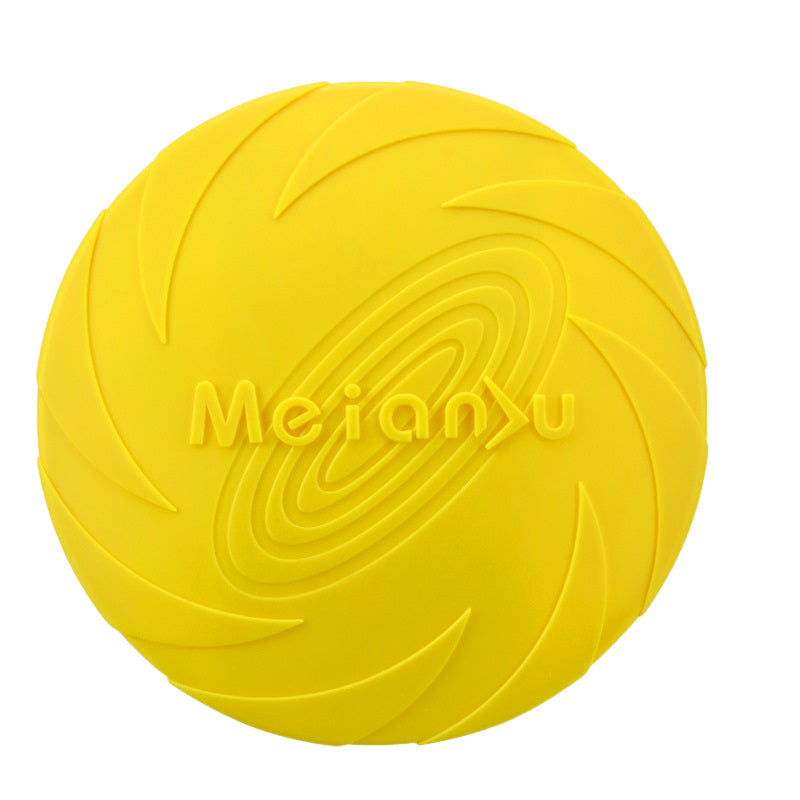 1x TPR Frisbee Dog Flying Disc Chasing Retrieving Chew Toy