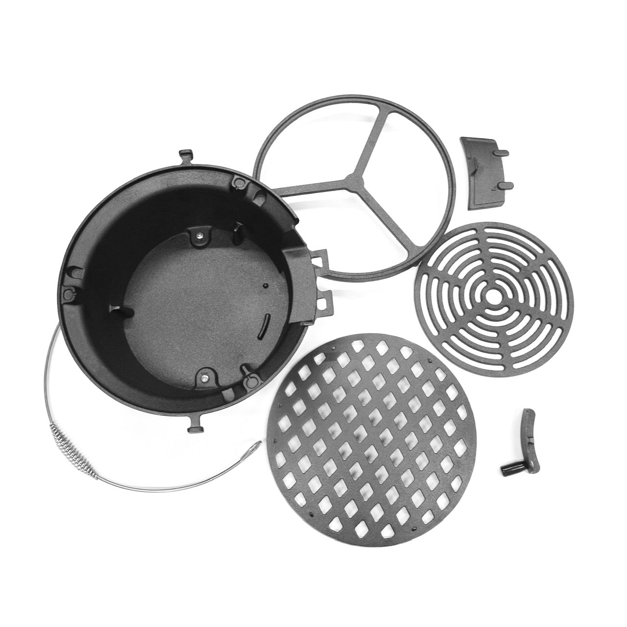 Full Cast Iron BBQ Stove - Outdoor Charcoal BBQ/Grill Stove with Handle