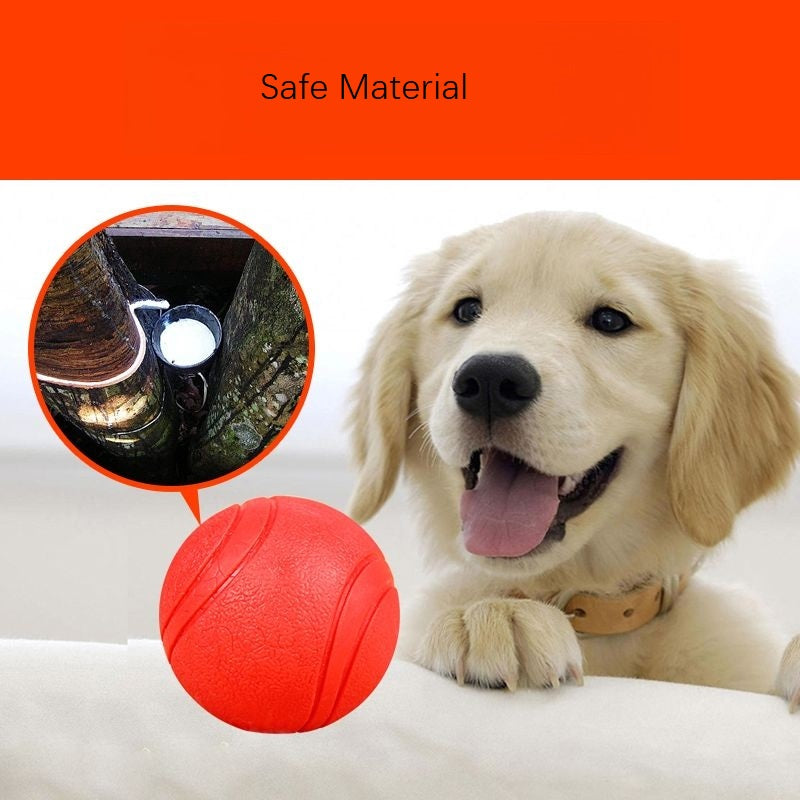 2x Red TPR Solid Ball Pet Toy Chew Toy Teething Aid