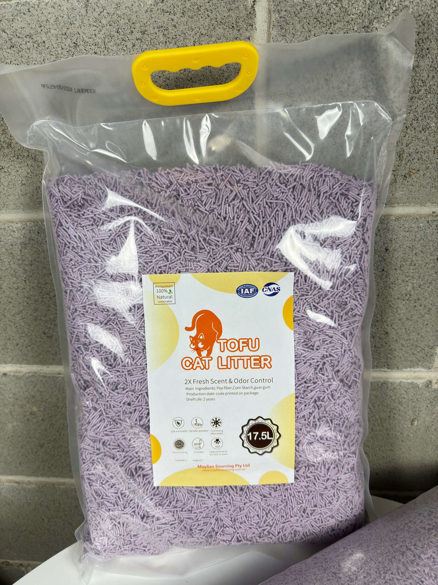 1X Cat Litter 7.1KG 17.5L Tofu Super Absorbent Odour Control Flushable Free Shipping