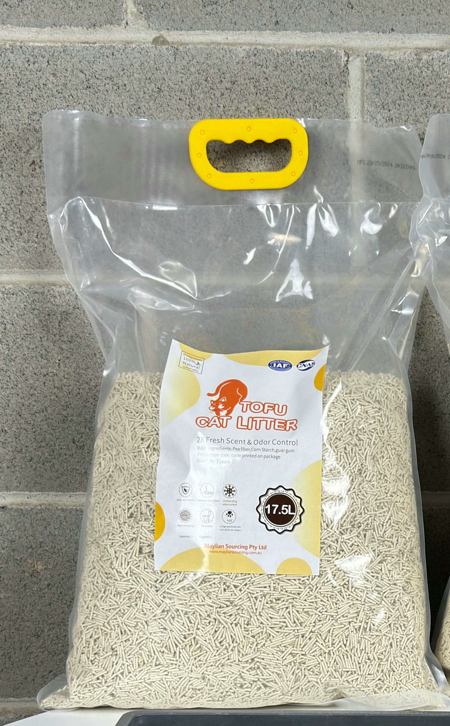 1X Cat Litter 7.1KG 17.5L Tofu Super Absorbent Odour Control Flushable Free Shipping