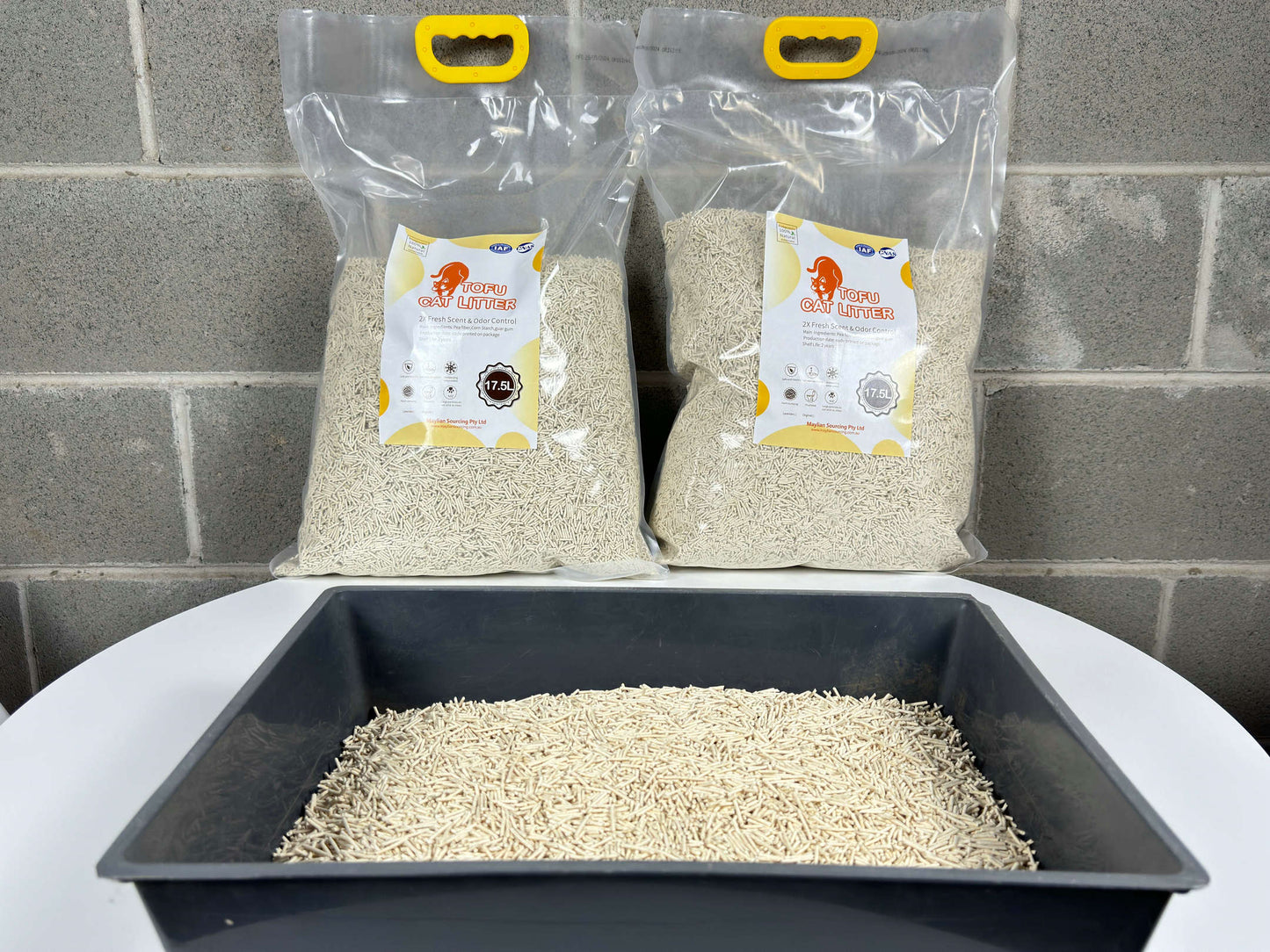 1X Cat Litter 7.1KG 17.5L Tofu Super Absorbent Odour Control Flushable Free Shipping