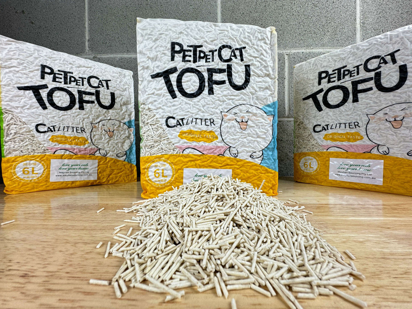 1X Cat Litter 2.5KG 6L Tofu Super Absorbent Odour Control Flushable Free Shipping