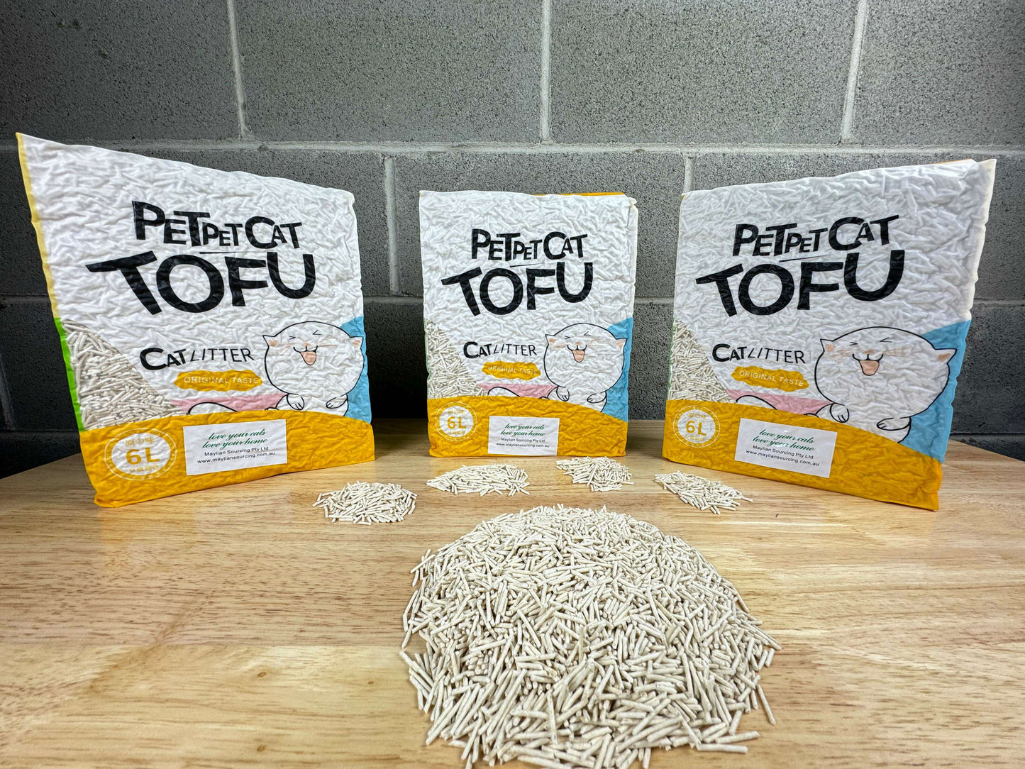 1X Cat Litter 2.5KG 6L Tofu Super Absorbent Odour Control Flushable Free Shipping