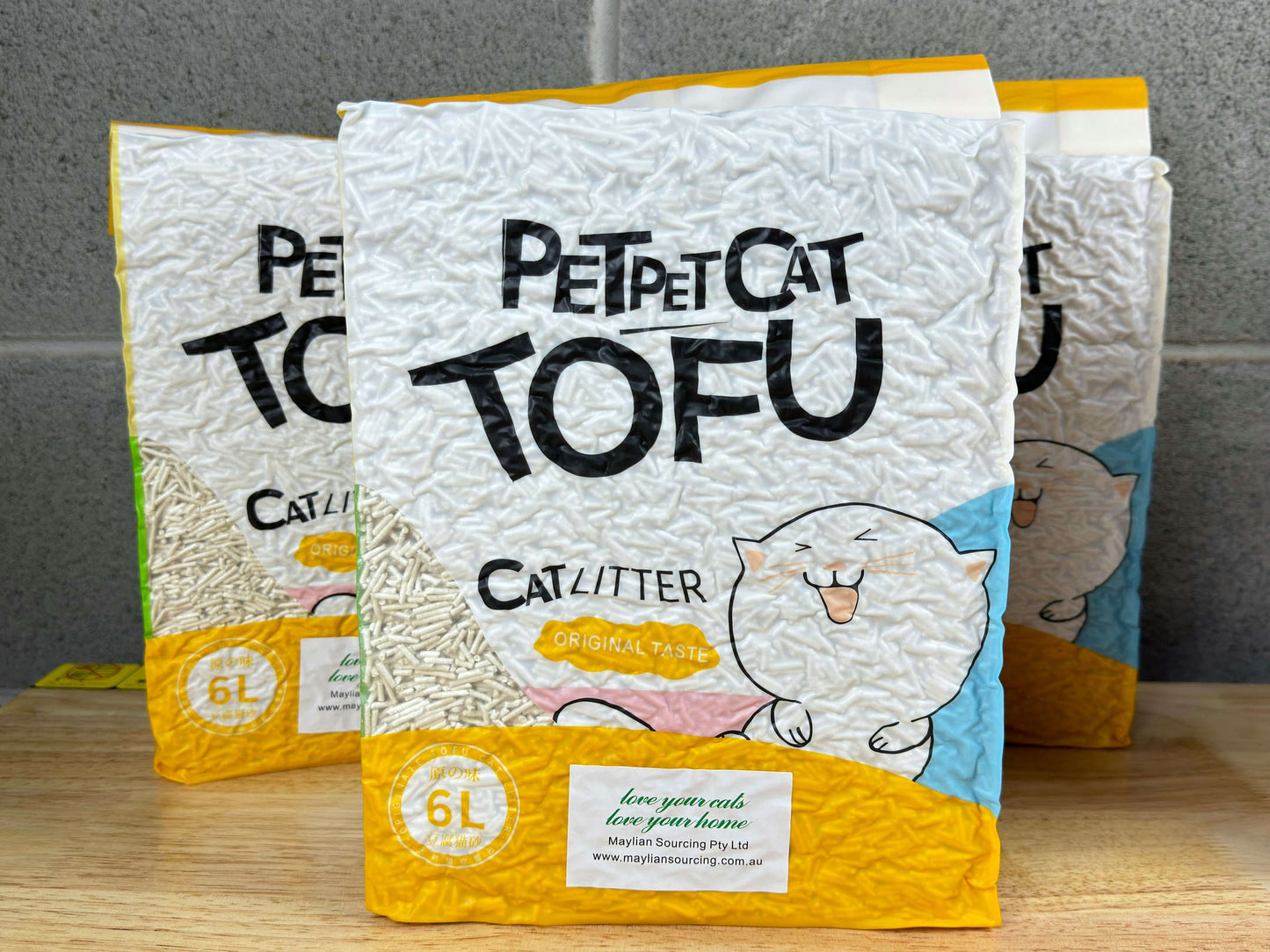 1X Cat Litter 2.5KG 6L Tofu Super Absorbent Odour Control Flushable Free Shipping