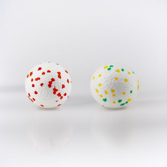 2x ETPU Solid Pop Ball Pet Toy Chew Toy Teething Aid