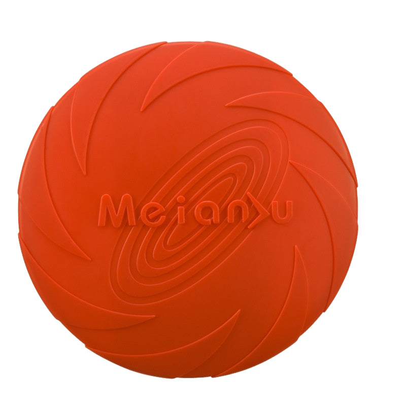 1x TPR Frisbee Dog Flying Disc Chasing Retrieving Chew Toy