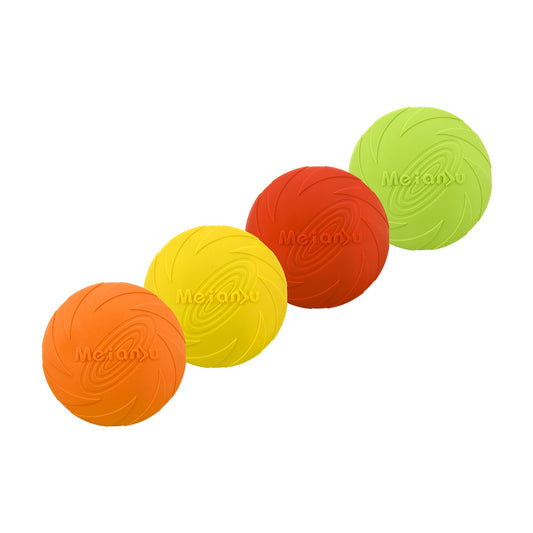 1x TPR Frisbee Dog Flying Disc Chasing Retrieving Chew Toy