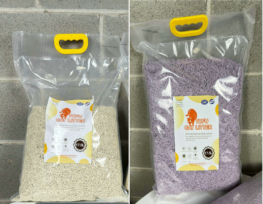 1X Cat Litter 7.1KG 17.5L Tofu Super Absorbent Odour Control Flushable Free Shipping