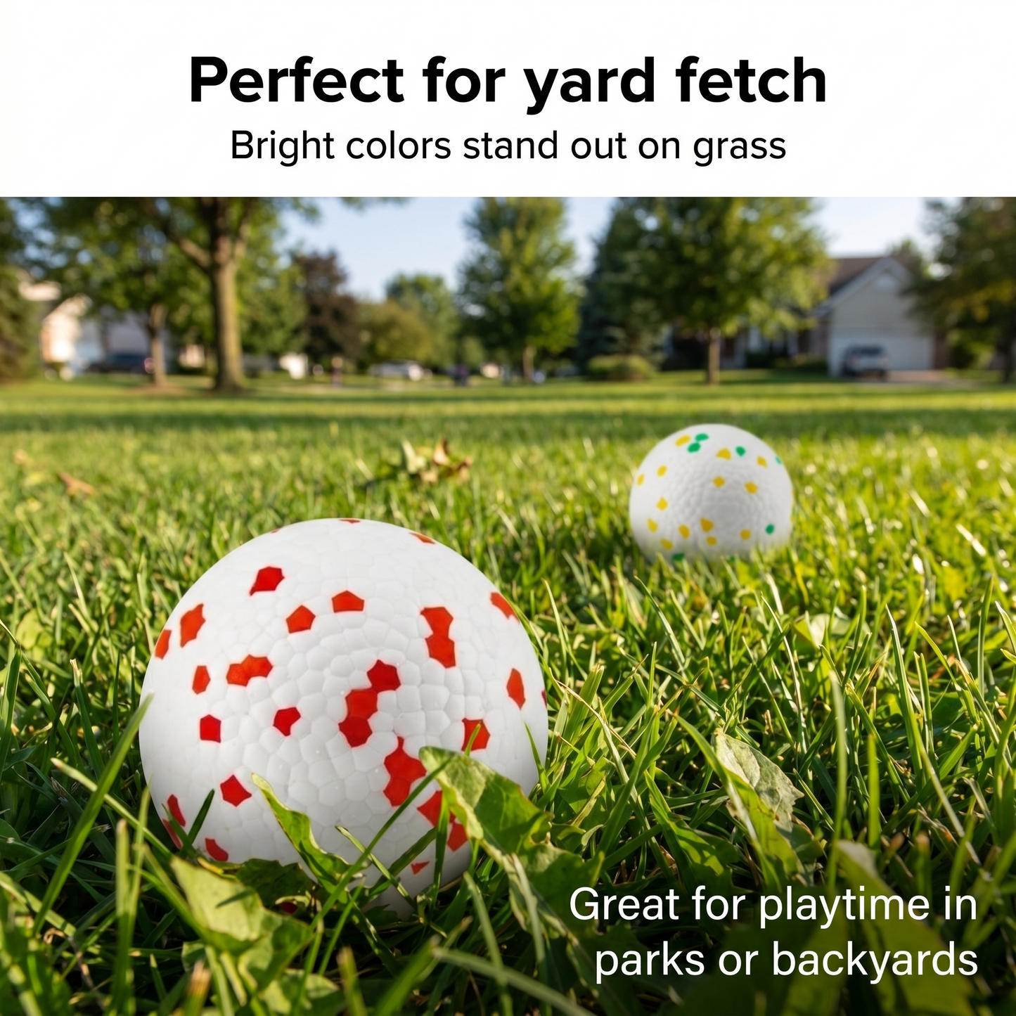 2x ETPU Solid Pop Ball Pet Toy Chew Toy Teething Aid
