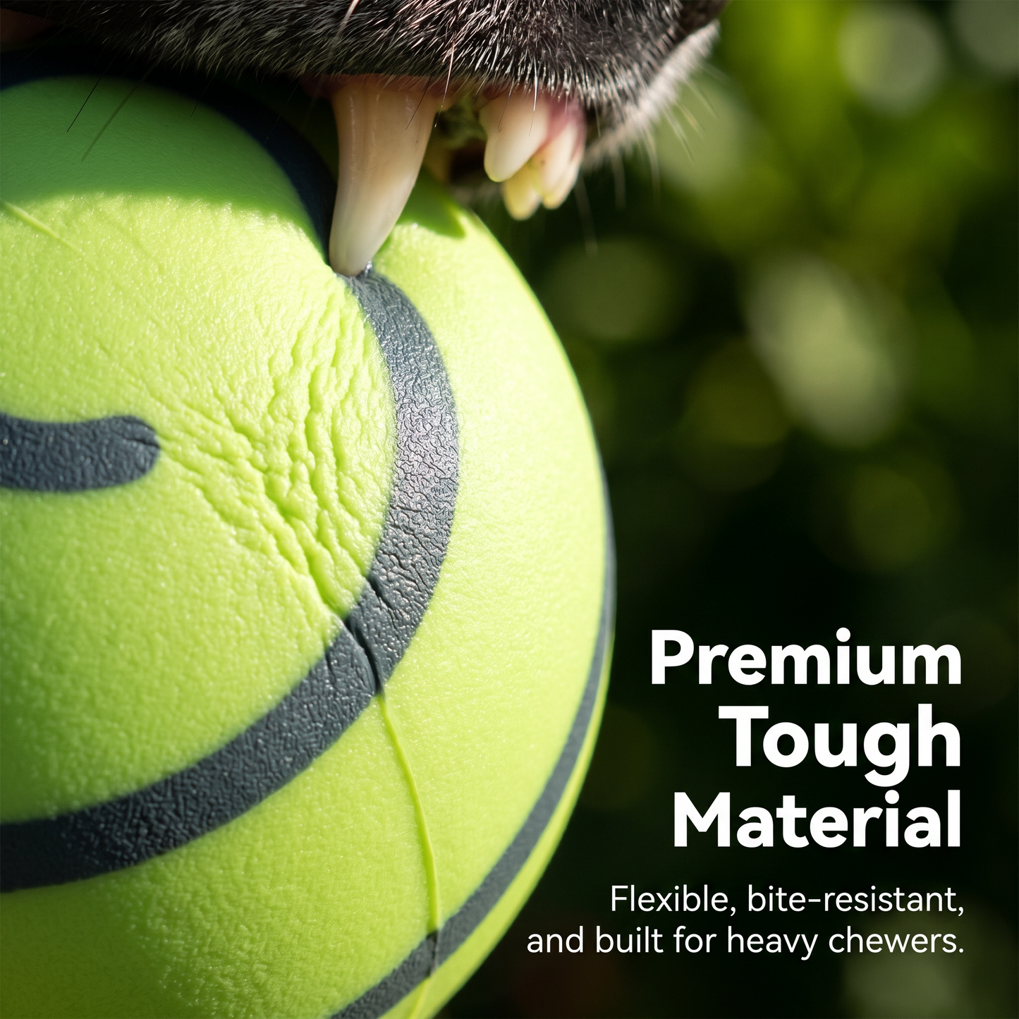1x Green Giggle Ball Pet Toy Chew Toy Teething Aid