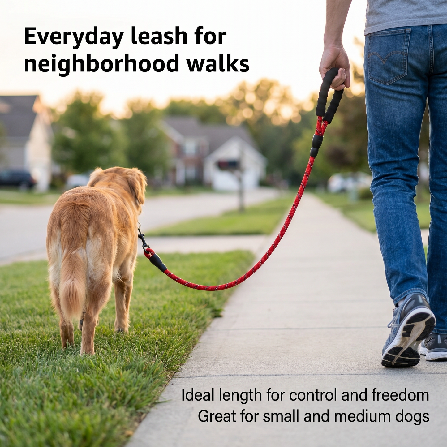 1x Dog Leash Reflective 2M Length 1.2cm DiameterIdeal Dog Walking Companion